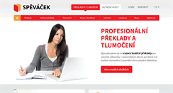 Desktop Screenshot of preklady-spevacek.info